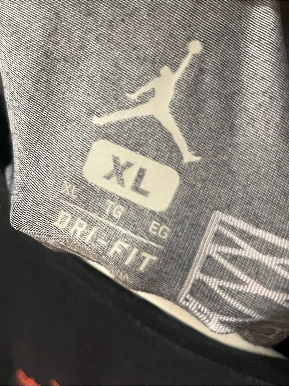 Jordan Black Short-Sleeve Tee with Red Jumpman